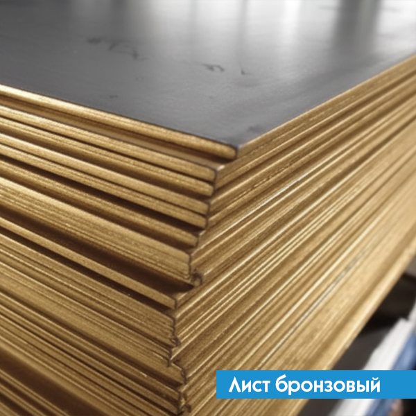 Лист бронзовый 9х500х800 мм БРО5Ц5С5 ГОСТ 613-79